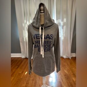 Welcome to the strip Las Vegas gray “best worst idea ever” hoodie size small GUC